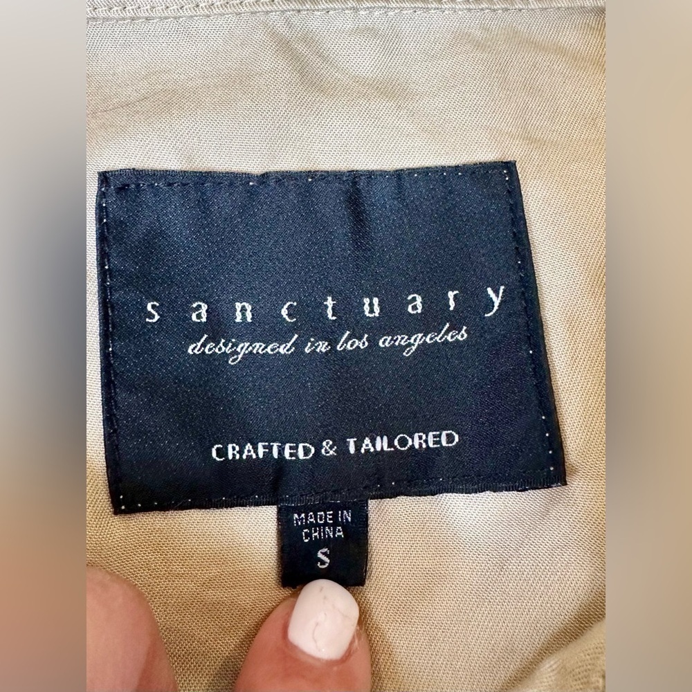 Sanctuary Women’s Drawstring Utility Jacket in Sandstone Size Small - Picture 6 of 10